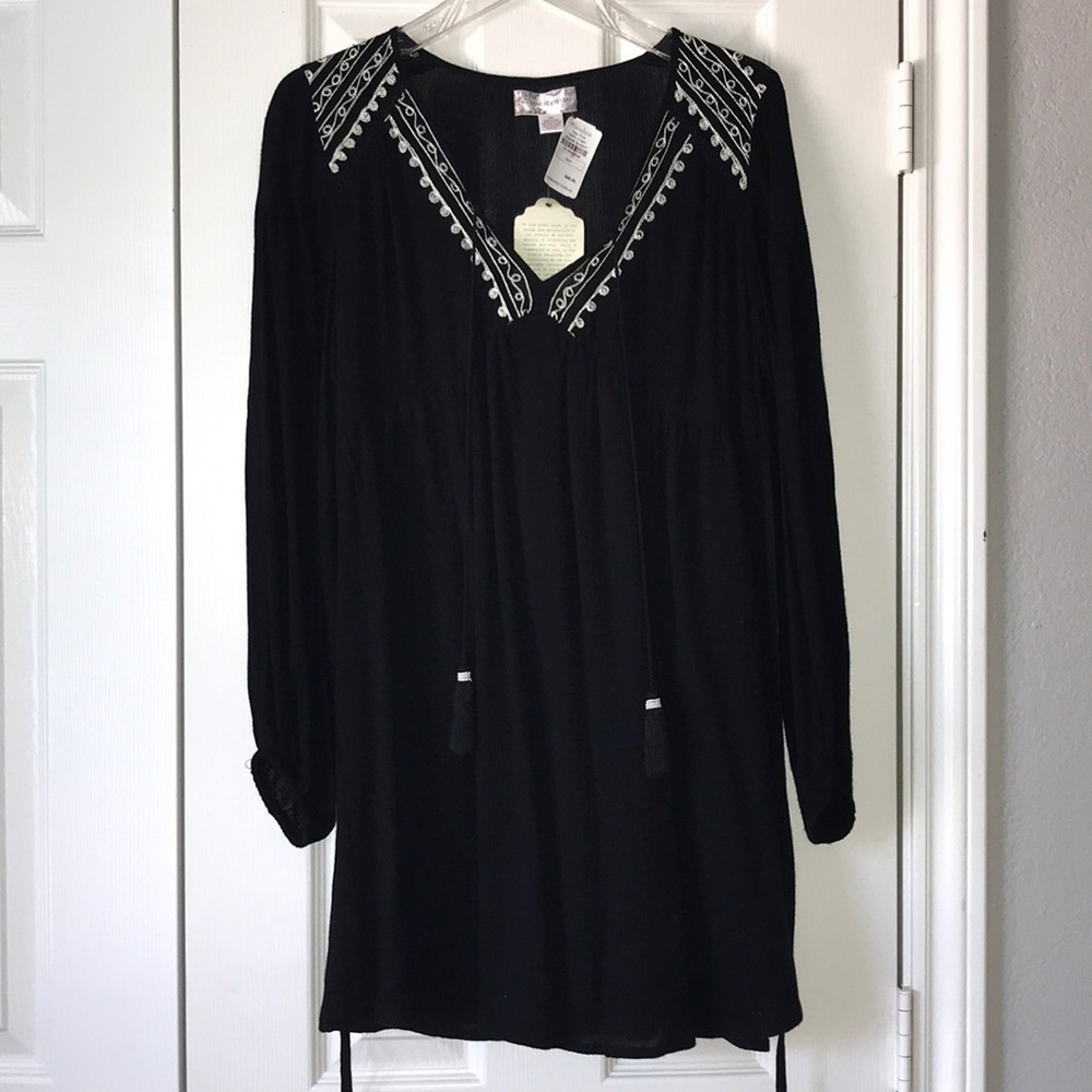 Cute boho black dress